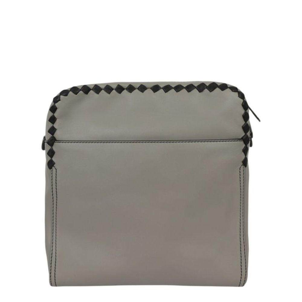 Bottega Veneta Leather Crossbody Grey Female - Picture 5 of 5